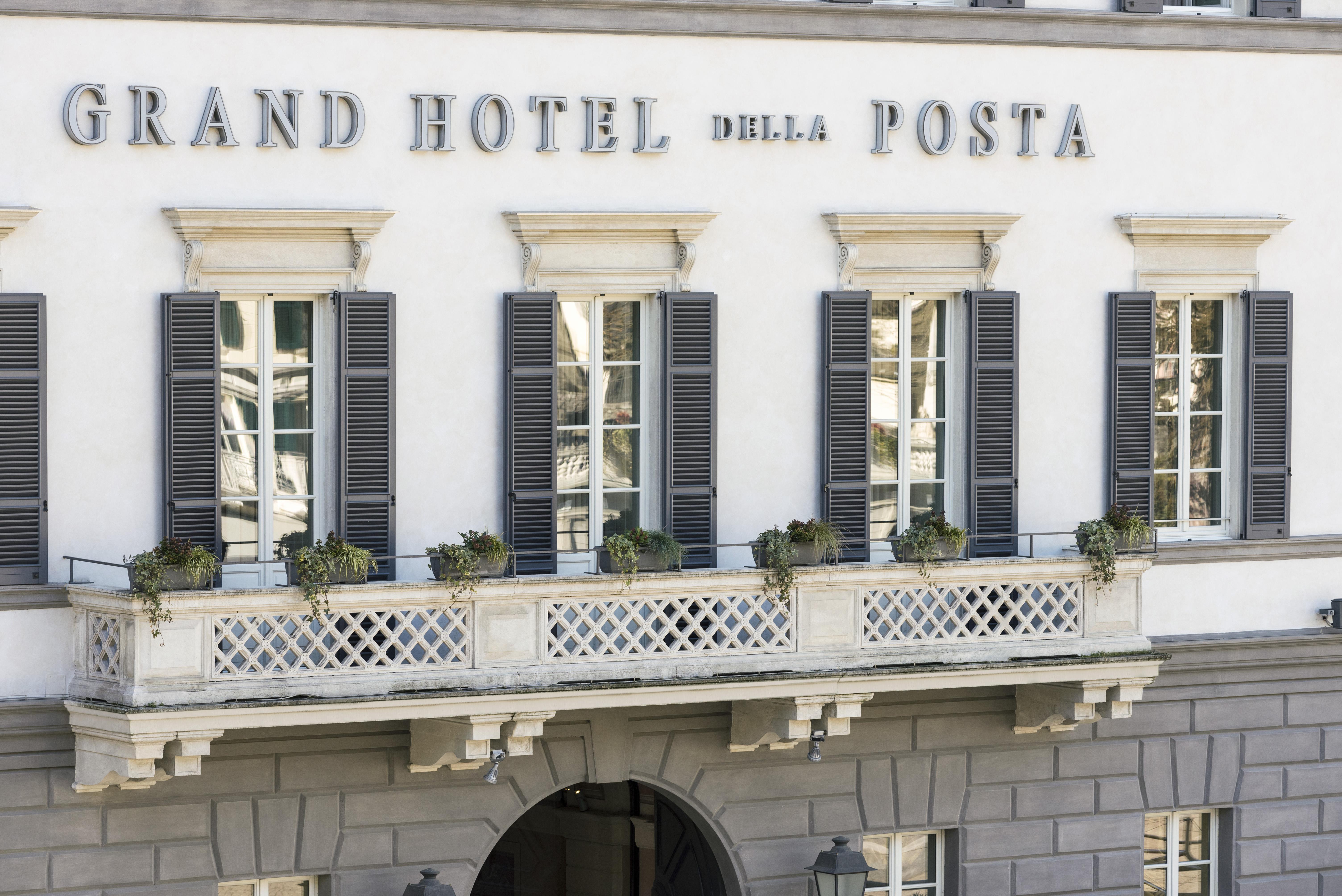 Grand Hotel Della Posta Sondrio Exterior foto